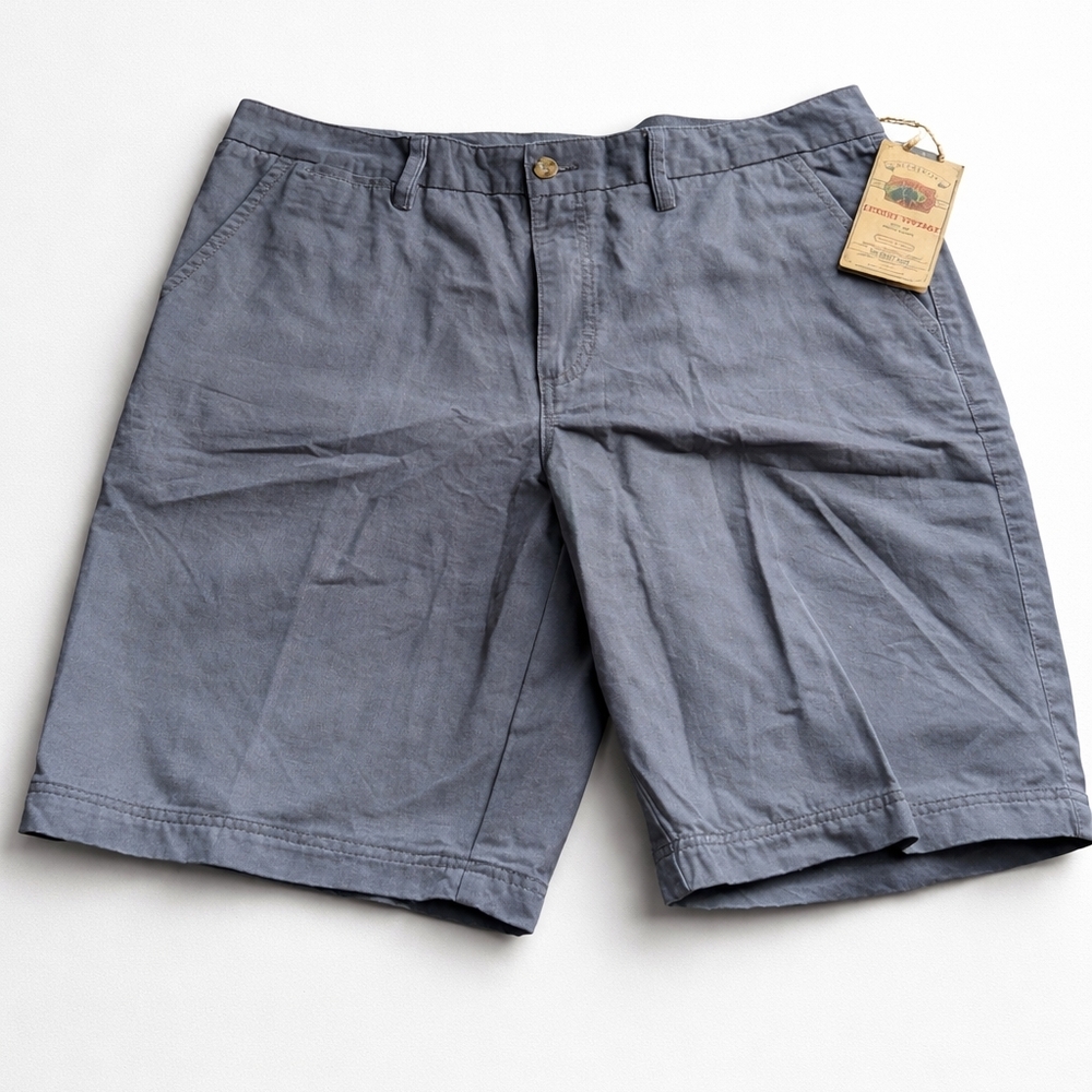 Boston Traders Men's Flat Front Shorts — Slate Gray